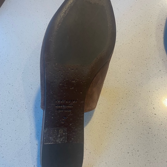 JENNI KAYNE Chocolate Suede Pointed Toe Mule - Picture 3 of 6
